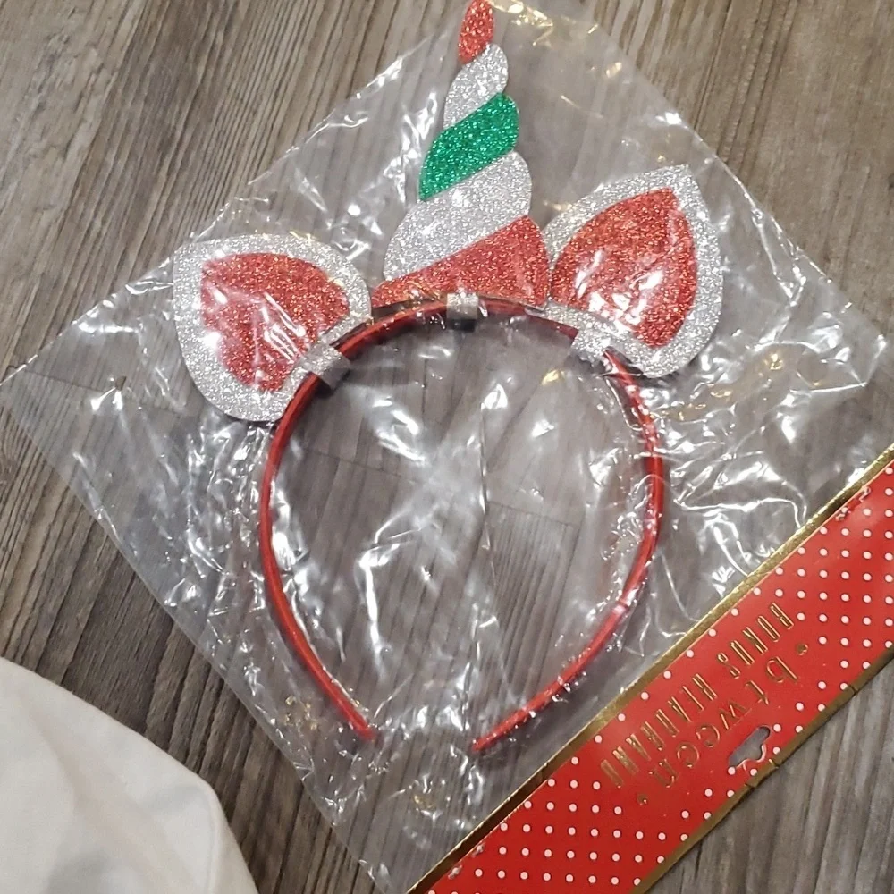 Btween Christmas Unicorn Matching Set Size 5 - Picture 2 of 4
